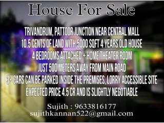 House for sale in Trivanfrum