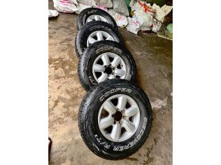 Fortuner-Used off-road tyres with alloys