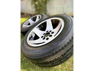 13 Alloys with tyres for sale