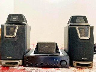 Technics music system, and Pioneer A403 Amplifier