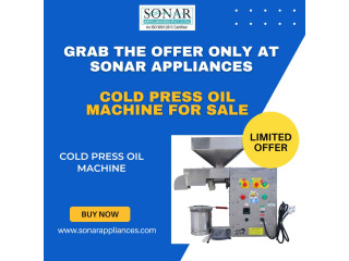 Cold Press Oil Machine for Sale Get Sonar Appliances